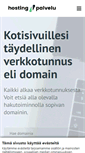 Mobile Screenshot of hostingpalvelu.fi