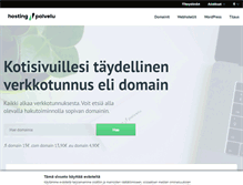 Tablet Screenshot of hostingpalvelu.fi